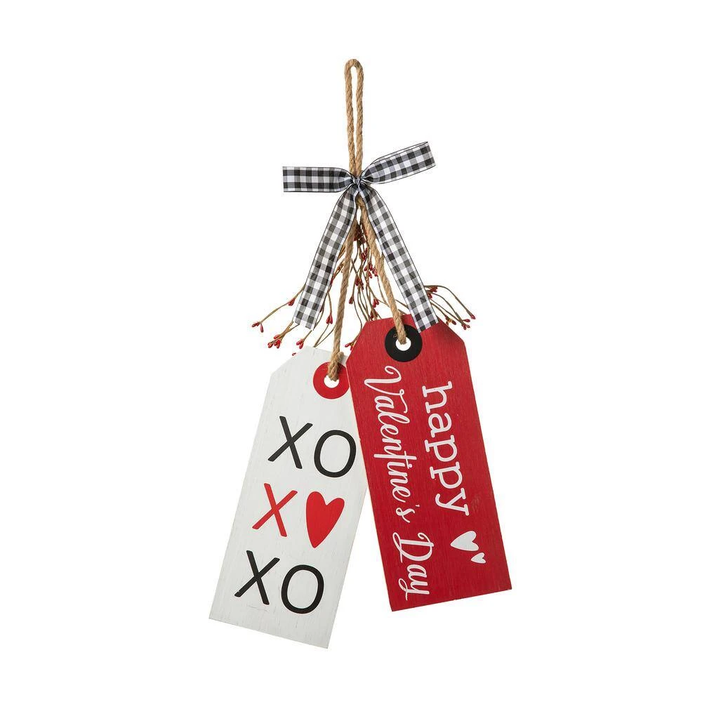 24 In. H Wooden Valentine's Doorknorb Hanging Wall Decor 2 24 In. H Wooden Valentine's Doorknorb Hanging Wall Decor - Image 2