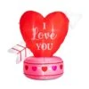 59 In. Lighted Valentine's Inflatable Heart Decor