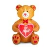 65 In. Lighted Valentine's Inflatable Bear With Heart Decor