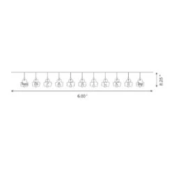 72 In. Metal Shamrocks Garland -The Home Depot Shop glitzhome seasonal decorations 2029100001 c3 1000