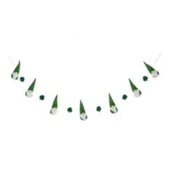 72 In. Fabric St. Patrick's Gnomes And Shamrocks Garland