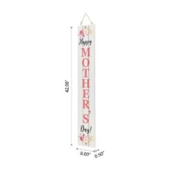 42 In. H Double Sided Wooden Porch Decor Mother's Day And Father's Day -The Home Depot Shop glitzhome seasonal decorations 2031500001 4f 1000
