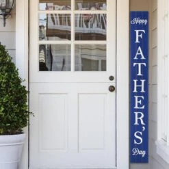 60 In. H Wooden Father's Day Porch Sign (KD) -The Home Depot Shop glitzhome seasonal decorations 2031600001 31 1000