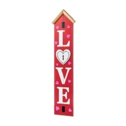 42 In.H Valentine's Woodenin.LOVE In. House-shaped Porch Decor