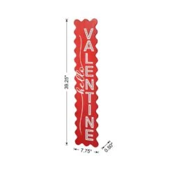 39.25 In. H Valentine's Wooden HELLO VALENTINE Porch Decor -The Home Depot Shop glitzhome seasonal decorations 2032000005 4f 1000