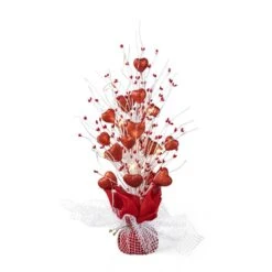 21 In. H Lighted Valentine's And Christmas Heart Table Tree