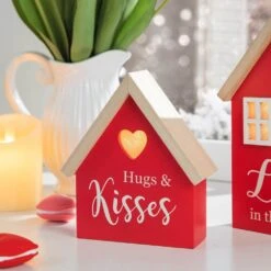 8.50 In. H Valentine's Lighted Wooden House-shaped Table Decor(Set Of 2) 15 8.50 In. H Valentine's Lighted Wooden House-shaped Table Decor(Set Of 2) -The Home Depot Shop glitzhome seasonal decorations 2032100008 1f 1000