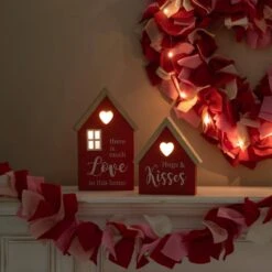 8.50 In. H Valentine's Lighted Wooden House-shaped Table Decor(Set Of 2) 17 8.50 In. H Valentine's Lighted Wooden House-shaped Table Decor(Set Of 2) -The Home Depot Shop glitzhome seasonal decorations 2032100008 31 1000