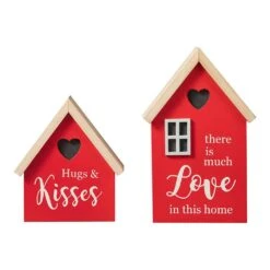 8.50 In. H Valentine's Lighted Wooden House-shaped Table Decor(Set Of 2) 13 8.50 In. H Valentine's Lighted Wooden House-shaped Table Decor(Set Of 2) -The Home Depot Shop glitzhome seasonal decorations 2032100008 c3 1000