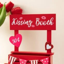 10 In. H Valentine's Wooden KISSING BOOTH Table Decor 12 10 In. H Valentine's Wooden KISSING BOOTH Table Decor -The Home Depot Shop glitzhome seasonal decorations 2032100012 1f 1000