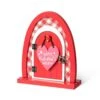 Valentine's 8.5 In. H Wooden Door-Shaped Photo Frame Table Decor