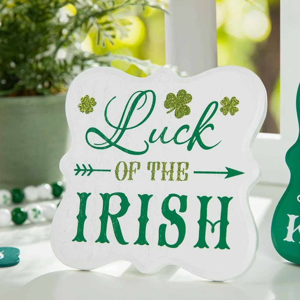 6.00 In. H St. Patrick's Wooden Table Decor (Set Of 2) 7 6.00 In. H St. Patrick's Wooden Table Decor (Set Of 2) - Image 7