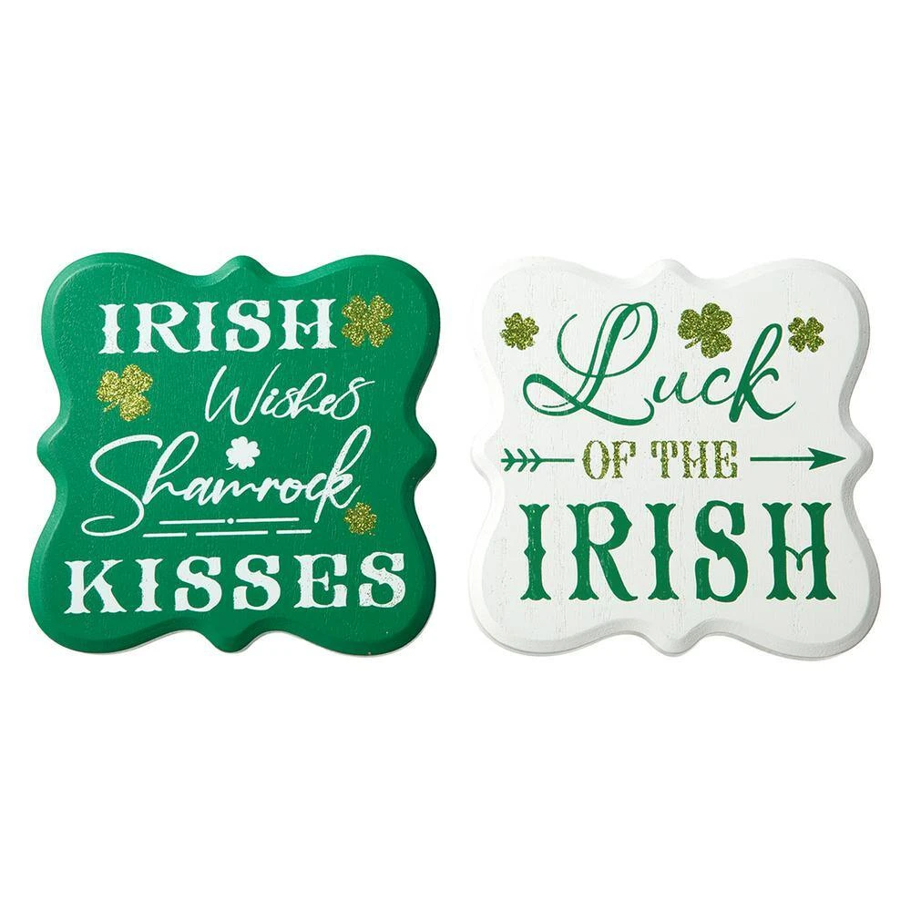 6.00 In. H St. Patrick's Wooden Table Decor (Set Of 2) 4 6.00 In. H St. Patrick's Wooden Table Decor (Set Of 2) - Image 4
