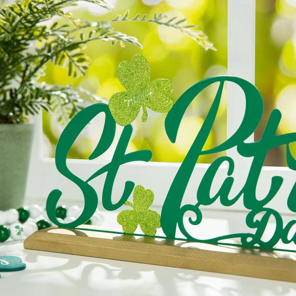 6.75 In. H St. Patrick's Metal Table Decor 7 6.75 In. H St. Patrick's Metal Table Decor - Image 7