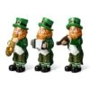 5 In. H St. Patrick's Leprechaun Musicians Resin Table Decor (Set Of 3)
