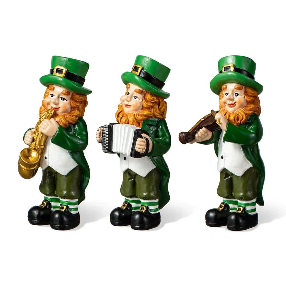 5 In. H St. Patrick's Leprechaun Musicians Resin Table Decor (Set Of 3) 1 5 In. H St. Patrick's Leprechaun Musicians Resin Table Decor (Set Of 3)
