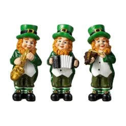 5 In. H St. Patrick's Leprechaun Musicians Resin Table Decor (Set Of 3) 12 5 In. H St. Patrick's Leprechaun Musicians Resin Table Decor (Set Of 3) -The Home Depot Shop glitzhome seasonal decorations 2032800011 c3 1000