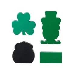 6 In. H St Patrick's Epoxy Wooden Shamrock & Pot Of Gold & Leprechaun Table Decor(Set Of 4) 13 6 In. H St Patrick's Epoxy Wooden Shamrock & Pot Of Gold & Leprechaun Table Decor(Set Of 4) -The Home Depot Shop glitzhome seasonal decorations 2032800013 66 1000