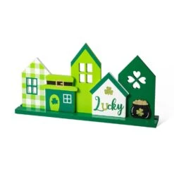 8.50 In. H St. Patrick's Wooden LUCKY House Table Decor
