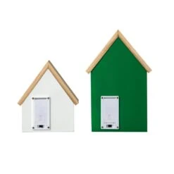 8.5 In. H St. Patrick's Lighted Wooden House-shaped Table Decor (Set Of 2 ) -The Home Depot Shop glitzhome seasonal decorations 2032800016 66 1000