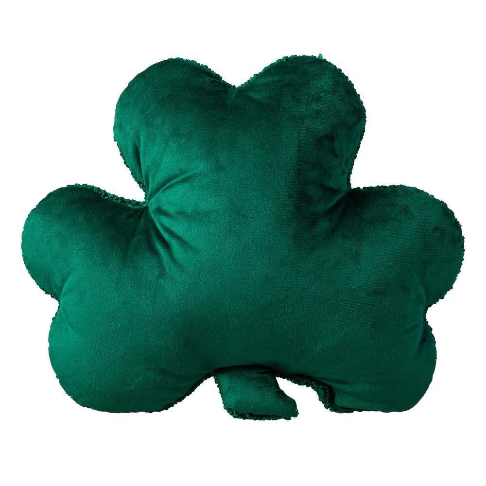 14 In. H St. Patrick's Hooked Shamrock-shaped Pillow 3 14 In. H St. Patrick's Hooked Shamrock-shaped Pillow - Image 3