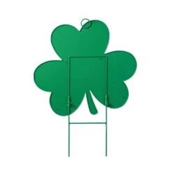 24 In. H St. Patrick's Metal Shamrock Yard Stake Or Wall Decor 9 24 In. H St. Patrick's Metal Shamrock Yard Stake Or Wall Decor -The Home Depot Shop glitzhome seasonal decorations 2033200006 66 1000