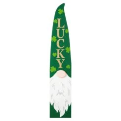 42 In. H St. Patrick's Wooden Gonme Porch Décor