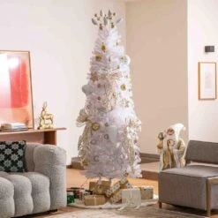 178 CT Christmas Elegant Silver And Gold Shatterproof Ornaments With Matched Pinecone Picks And Ribbon Bow Sets 11 178 CT Christmas Elegant Silver And Gold Shatterproof Ornaments With Matched Pinecone Picks And Ribbon Bow Sets -The Home Depot Shop glitzhome single christmas ornaments 2010200065 77 1000