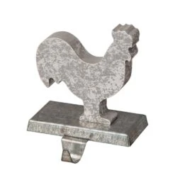 6.1 In. L Galvanized Metal Cock Stocking Holder 7 6.1 In. L Galvanized Metal Cock Stocking Holder -The Home Depot Shop glitzhome stocking holders 2005000019 4f 1000