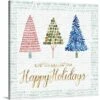 30 In. X 30 In. Christmas Tree Whimsy I By Grace Popp Canvas Wall Art