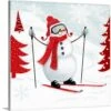16 In. X 16 In. Snow Day I By Victoria Borges Canvas Wall Art
