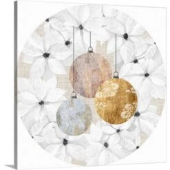 30 In. X 30 In. Sophisticated Christmas Collection C By World Art Group Canvas Wall Art