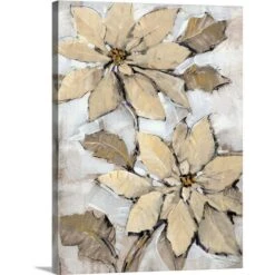 18 In. X 24 In. Poinsettia Study II By Tim O'Toole Canvas Wall Art