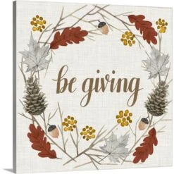 16 In. X 16 In. Contemporary Autumn Collection E By World Art Group Canvas Wall Art