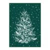 Christmas 3 Ft. X 5 Ft. Green Feather Christmas Tree Area Rug