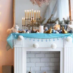 Brilliant Hanukkah Star Of David 20-Count Battery OP LED String Lights On/Off/Twinkle/Timer -The Home Depot Shop hanukkah lights 49711 myt 1f 1000