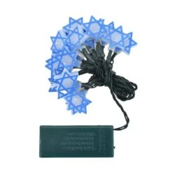 Brilliant Hanukkah Star Of David 20-Count Battery OP LED String Lights On/Off/Twinkle/Timer -The Home Depot Shop hanukkah lights 49711 myt 4f 1000