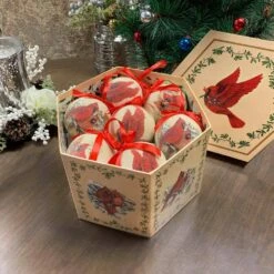 Cardinal Shatterproof Ball Christmas Ornaments (14-Pack)
