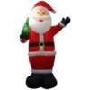 Home Accents Holiday 12 Ft. Pre-lit Inflatable Santa Holding Tree Airblown