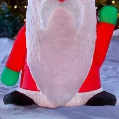 Home Accents Holiday 5 Ft. Inflatable Fuzzy Plush Gnome With Curved Hat -The Home Depot Shop home accents holiday christmas inflatables 117111 1d 1000