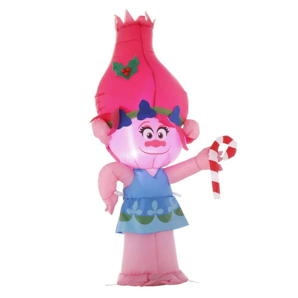 Home Accents Holiday 21.65 In. W X 12.99 In. D X 42.13 In. H Lighted Inflatable Poppy With Candy Cane 8 Home Accents Holiday 21.65 In. W X 12.99 In. D X 42.13 In. H Lighted Inflatable Poppy With Candy Cane - Image 8