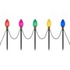 Home Accents Holiday 12 In. Multi-Colored Giant C9 LED Pathway Lights (10-Pack)