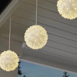 Home Accents Holiday 5.5 In. LED Hanging Sphere Lights (4-Pack) -The Home Depot Shop home accents holiday christmas novelty lights 24le21026 a0 1000