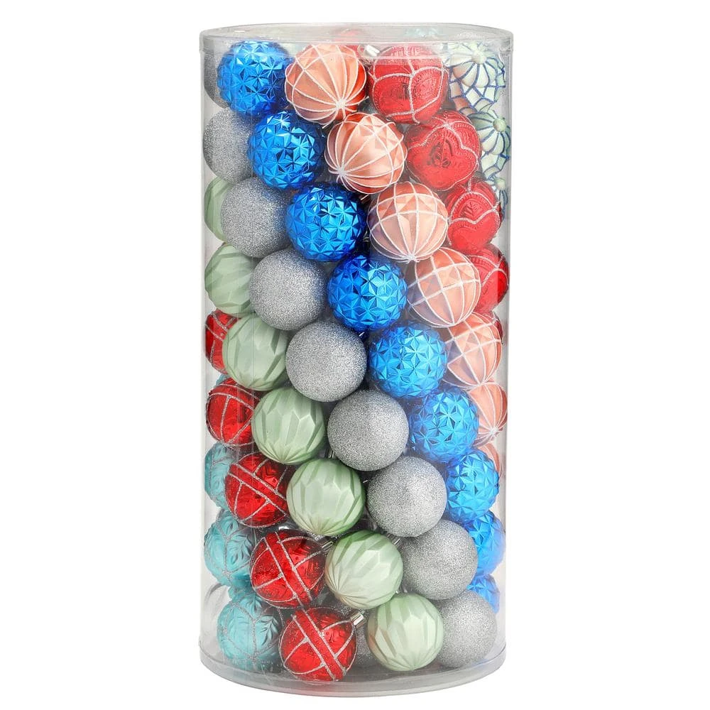 Home Accents Holiday Snowtop Dazzle 60 Mm Assorted Ornament Set (101-Count) 3 Home Accents Holiday Snowtop Dazzle 60 Mm Assorted Ornament Set (101-Count) - Image 3