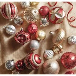 Home Accents Holiday 80 Mm Assortment Ornament In Gold (75-Count) 17 Home Accents Holiday 80 Mm Assortment Ornament In Gold (75-Count) -The Home Depot Shop home accents holiday christmas ornament sets he 1454 31 1000