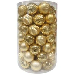 Home Accents Holiday 80 Mm Assortment Ornament In Gold (75-Count) 11 Home Accents Holiday 80 Mm Assortment Ornament In Gold (75-Count) -The Home Depot Shop home accents holiday christmas ornament sets he 1454 c3 1000