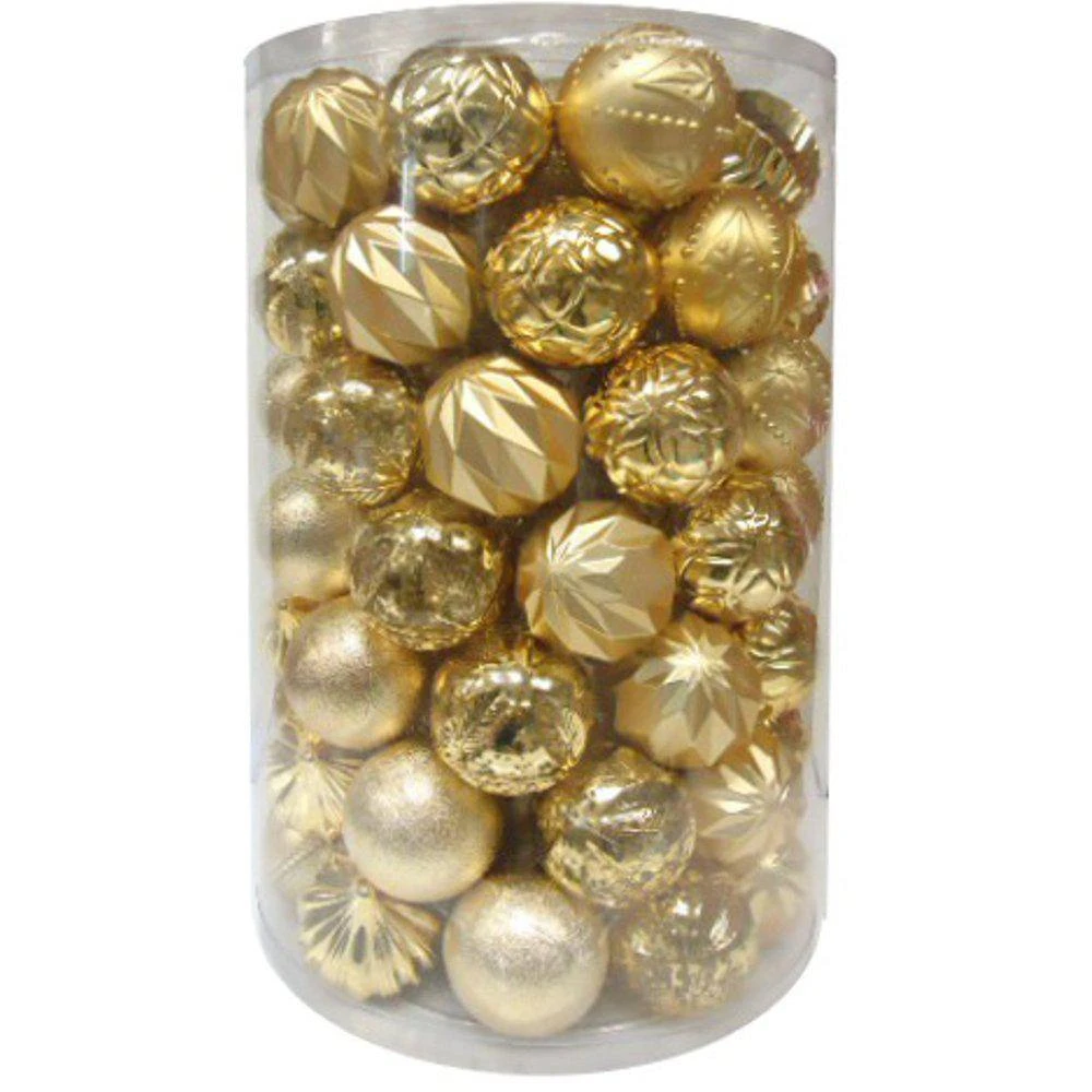Home Accents Holiday 80 Mm Assortment Ornament In Gold (75-Count) 3 Home Accents Holiday 80 Mm Assortment Ornament In Gold (75-Count) - Image 3