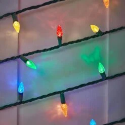 Home Accents Holiday 150 Count Multi-Colored Faceted Steady Lit Super-Bright C6 LED Lights 11 Home Accents Holiday 150 Count Multi-Colored Faceted Steady Lit Super-Bright C6 LED Lights -The Home Depot Shop home accents holiday christmas string lights 24rt5152415m 1d 1000