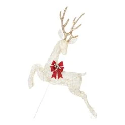 Home Accents Holiday 5.5 Ft. Polar Wishes LED Jumping Buck Holiday Yard Decoration
