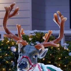 Home Accents Holiday 4 Ft LED Reindeer 7 Home Accents Holiday 4 Ft LED Reindeer -The Home Depot Shop home accents holiday christmas yard decorations 9249 48302 40 1000